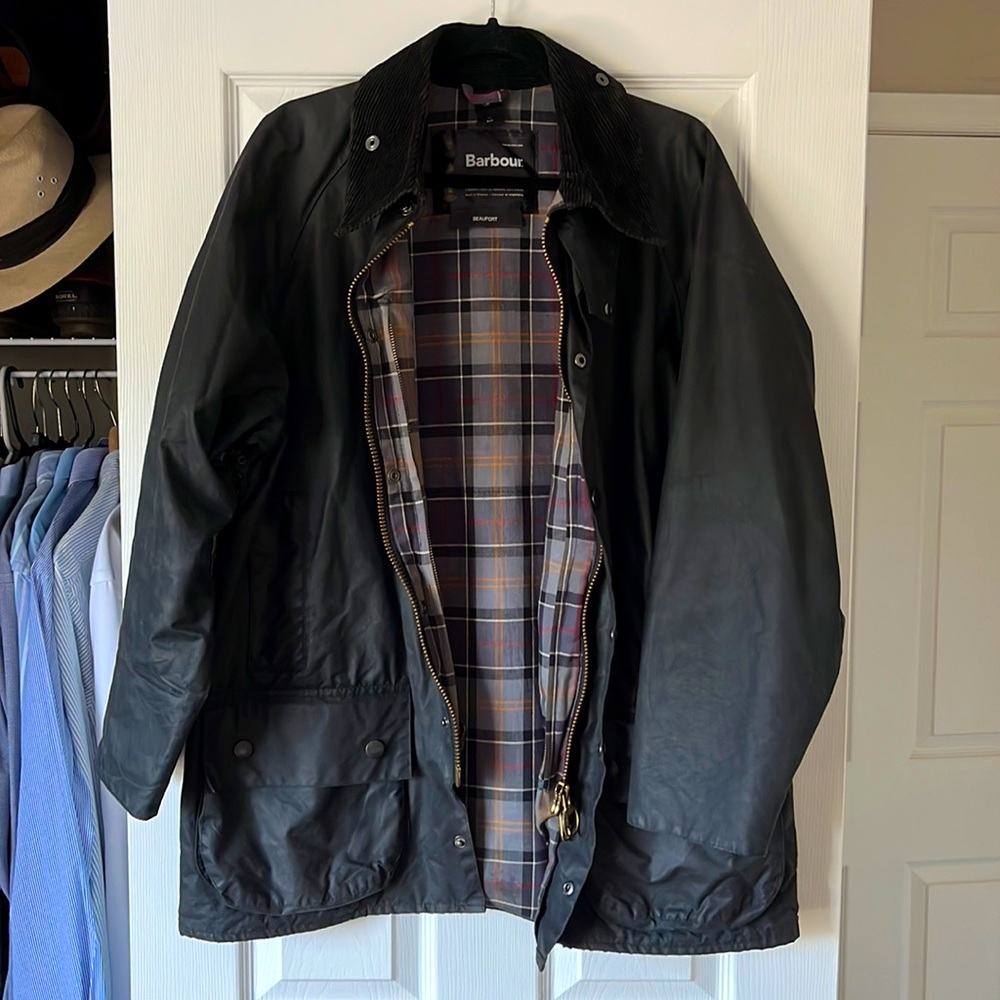Barbour Beaufort waxed jacket size c42